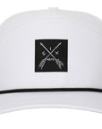 White Arrow Tee Holder Hat w/ Magnetic Ball Marker