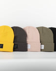 Yellow Folding Beanie