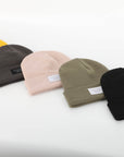 Beige Folding Beanie